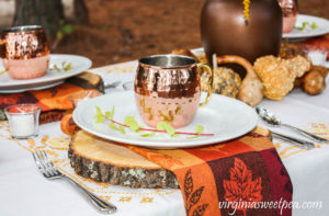 Lakeside Woodland Fall Tablescape Sweet Pea