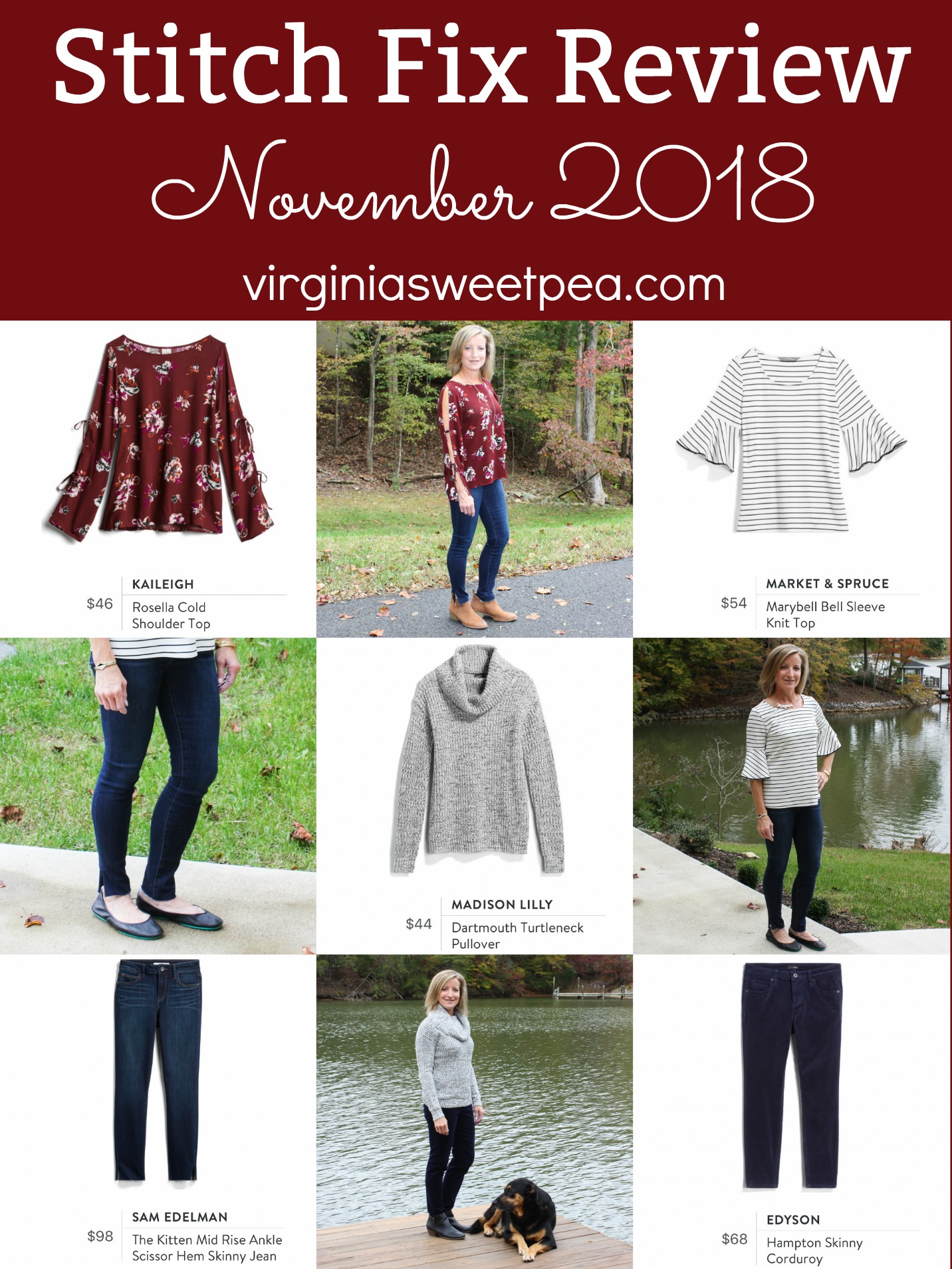 Stitch Fix Review for November 2018 - Fix #63 - Sweet Pea