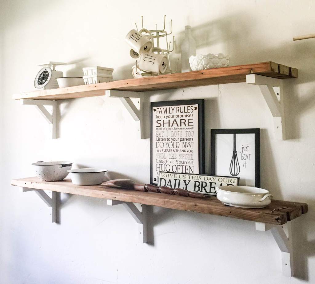 Reclaimed Wood Shelves - Sweet Pea