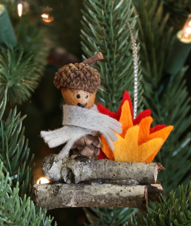 ELF Creative Lighted Christmas Tree Ornament Flat Mini Christmas