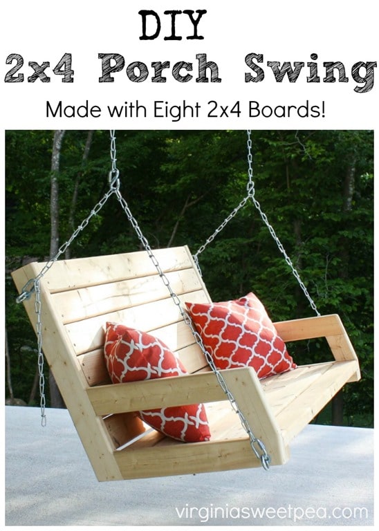 DIY 2x4 Porch Swing - Sweet Pea