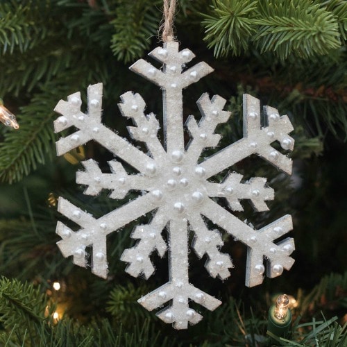 Sparkling Snowflake Christmas Ornament - Sweet Pea