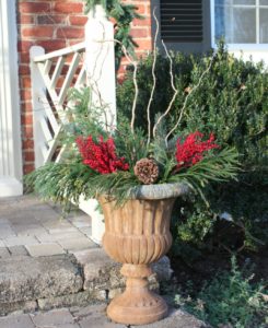 DIY Christmas Outdoor Planters - Sweet Pea