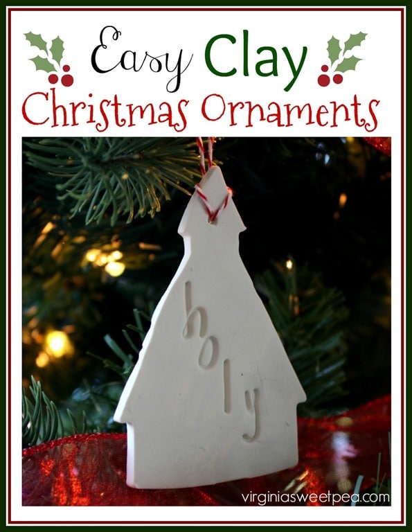 Easy Clay Christmas Ornaments - Sweet Pea