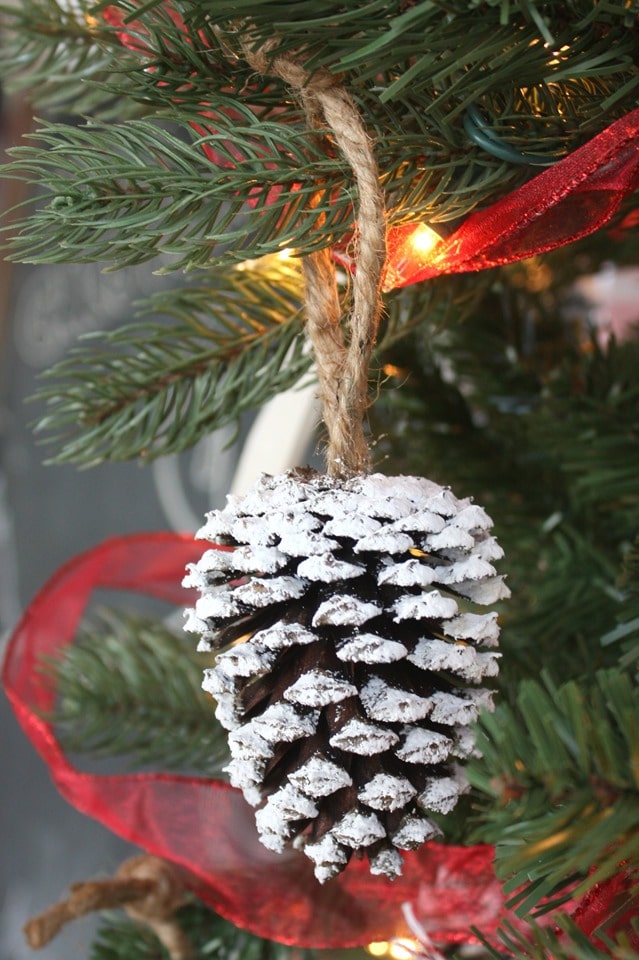 Easy Pine Cone Christmas Ornaments - Sweet Pea