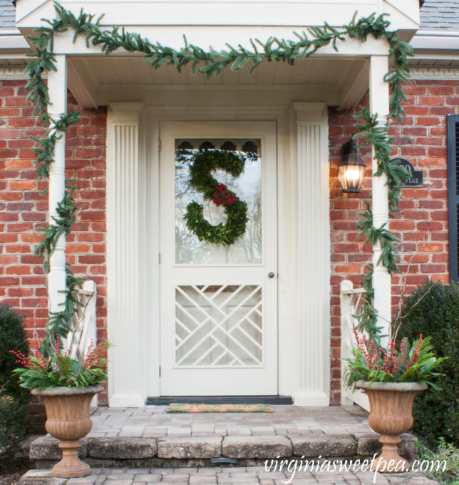 Christmas Front Porch and Holiday Door Decor - Sweet Pea