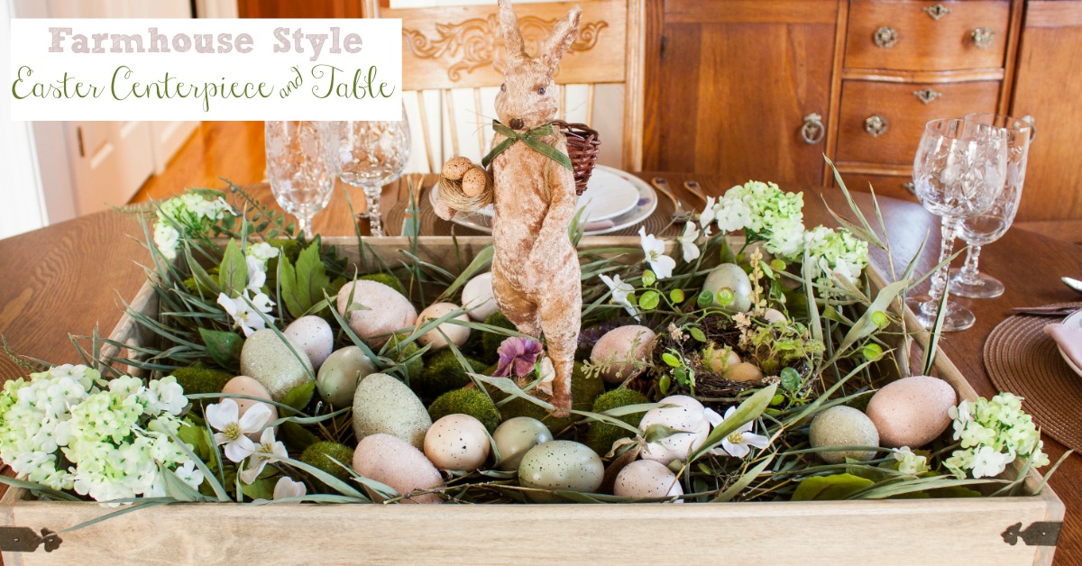 A Simply Styled Nest Easter Centerpiece - Our Southern Home