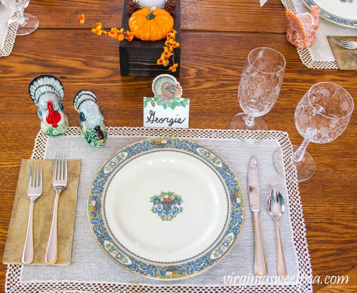 Thanksgiving Place Setting Ideas - Sweet Pea