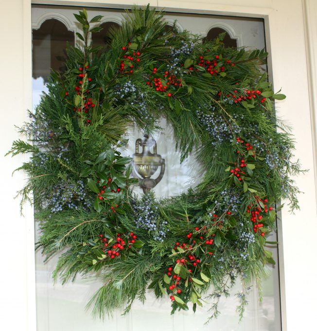 Christmas Ideas Tour My Front Door Wreath Sweet Pea 