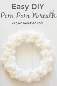 Easy DIY Pom Pom Wreath - Sweet Pea