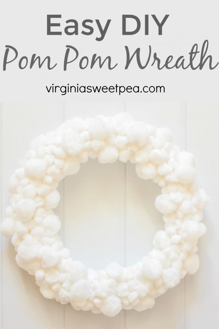 Easy DIY Pom Pom Wreath - Sweet Pea