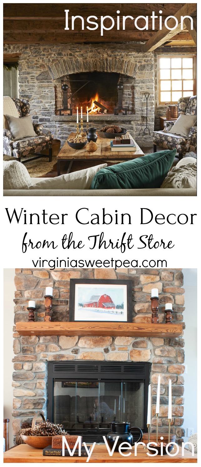 Winter Cabin Decor from the Thrift Store with Some DIY!