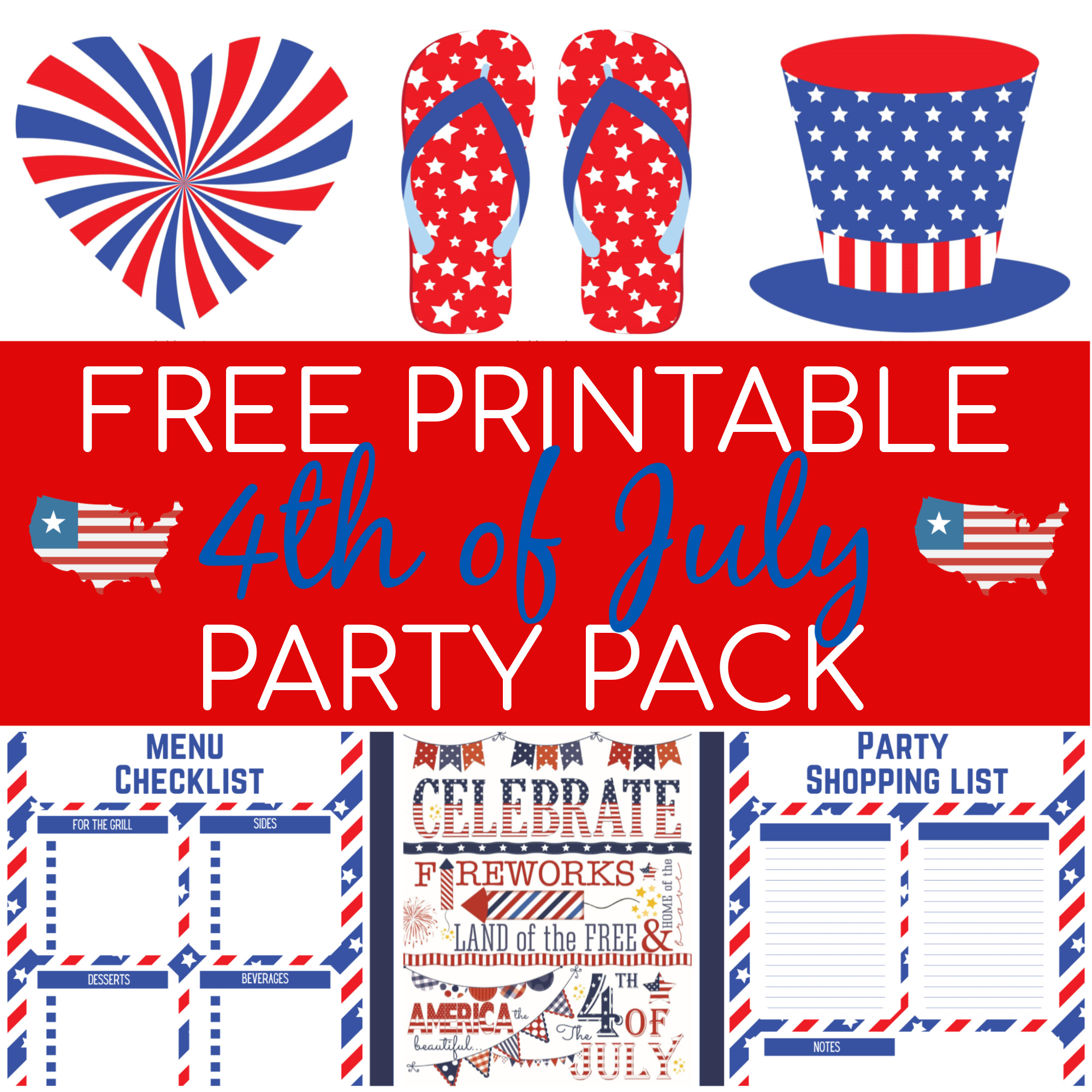 Free 4th Of July Printables Sweet Pea