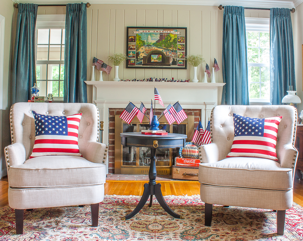 patriotic theme ideas living room