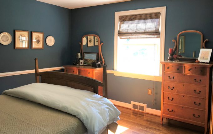 Master Bedroom Decorated for Fall - Sweet Pea