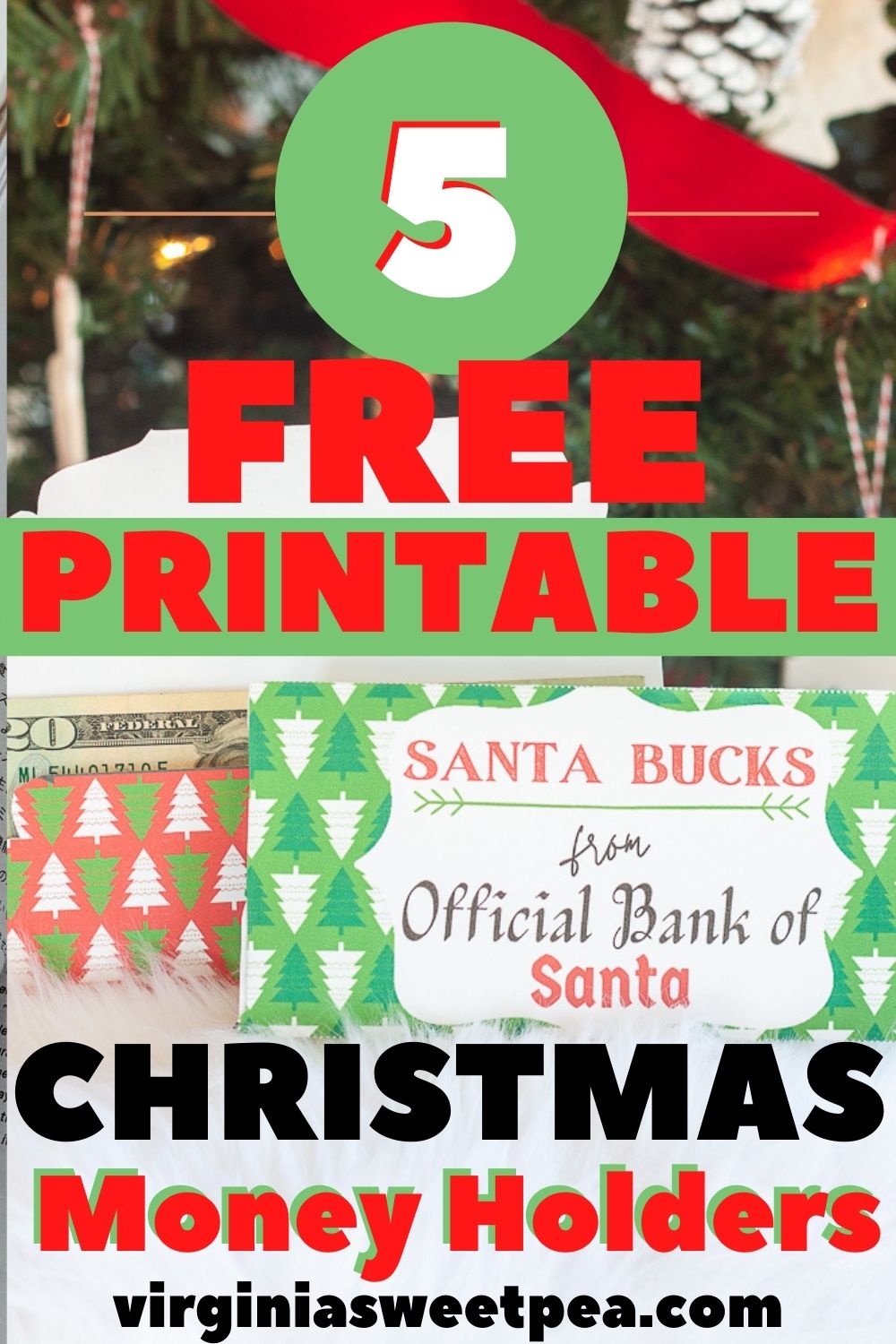 Free Printable Christmas Money Holders Sweet Pea