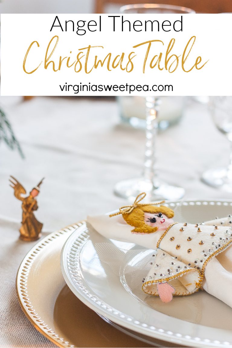 Angel Themed Christmas Table  Sweet Pea