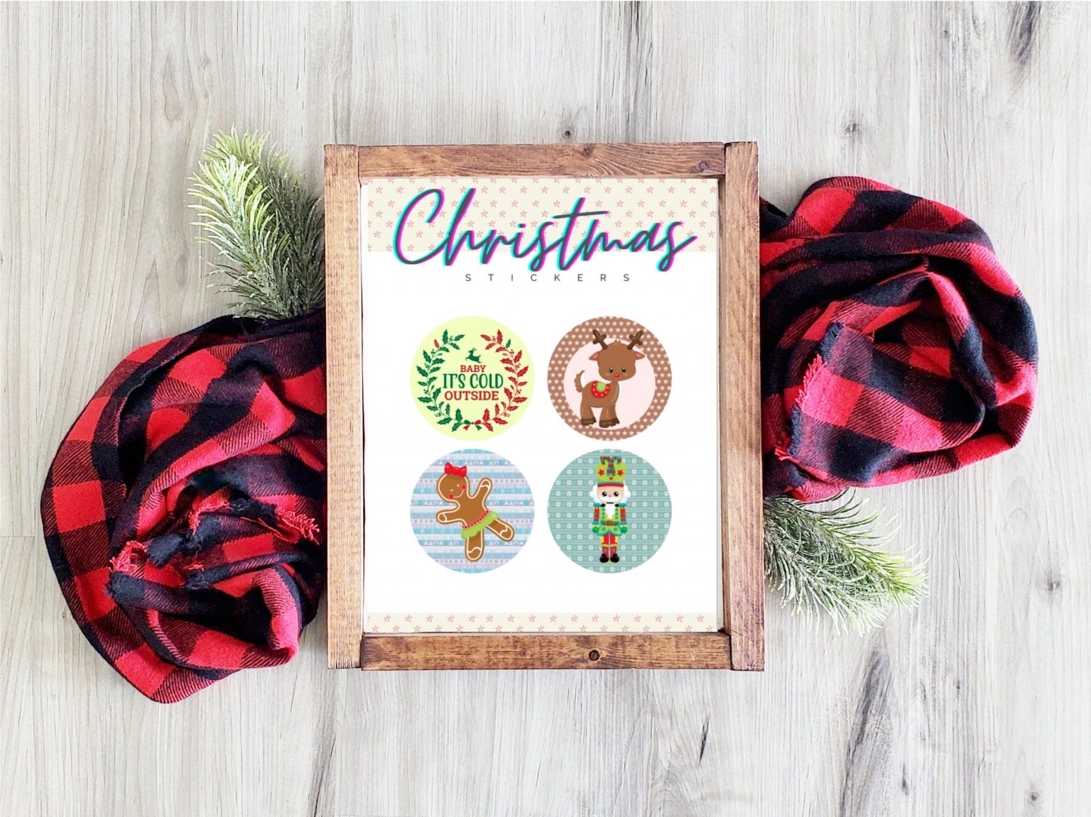 Free Printable Christmas Stickers - Sweet Pea