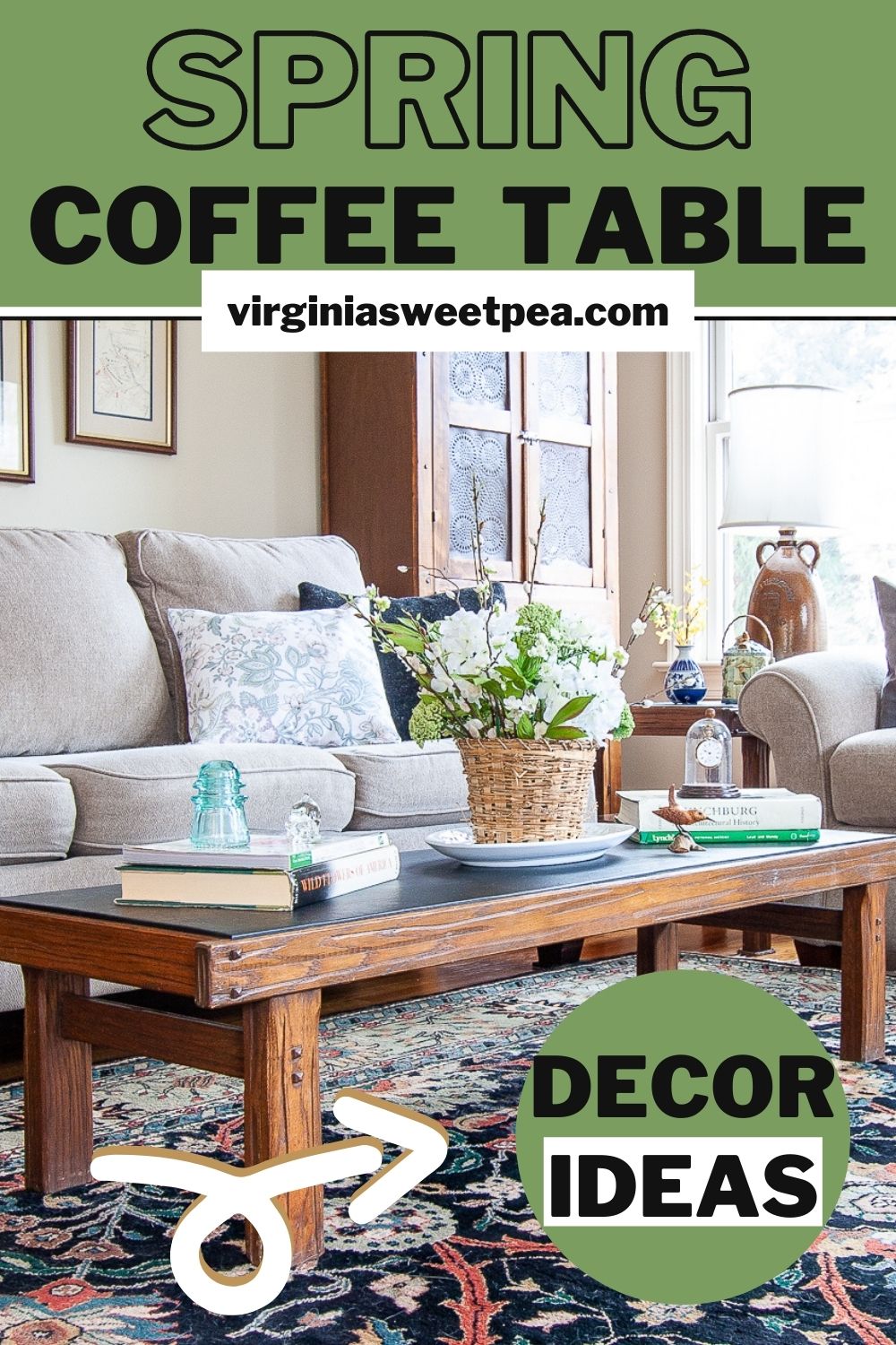 Spring Coffee Table Decor Sweet Pea   Spring Coffee Table Decor Ideas 