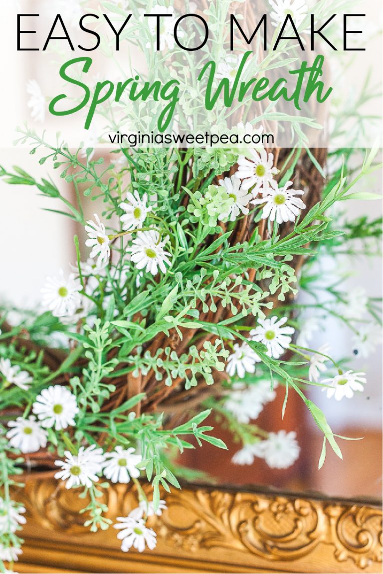 Easy to Make Spring Wreath - Sweet Pea