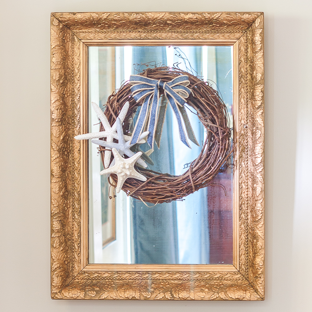 Thrift Store Mirror Makeover: How to Make an Easy and Cheap Mirror - See  More Makeovers on Duct Tape and Denim