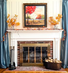 Fall Mantel - Pinterest Challenge - Sweet Pea