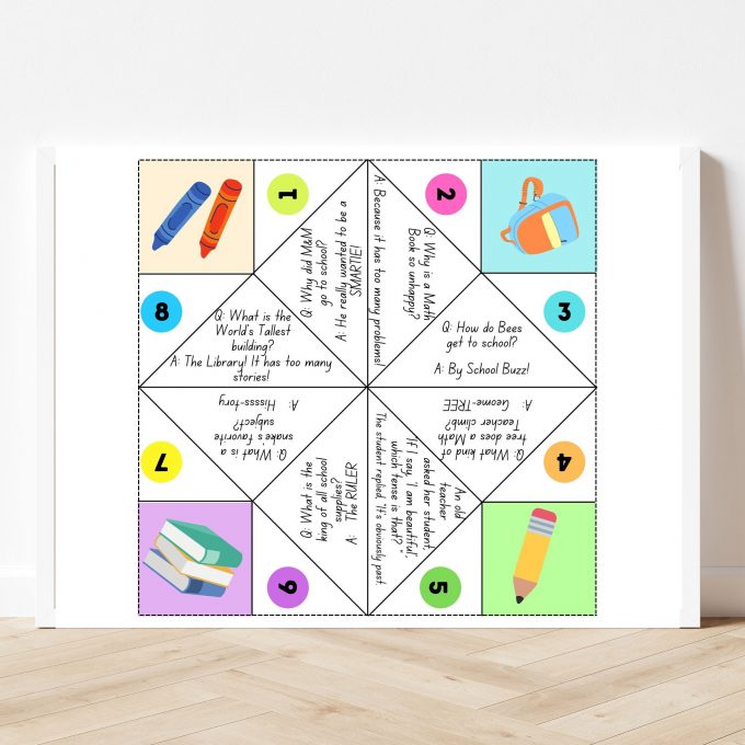 Free Printable School Time Jokes Chatterbox - Sweet Pea