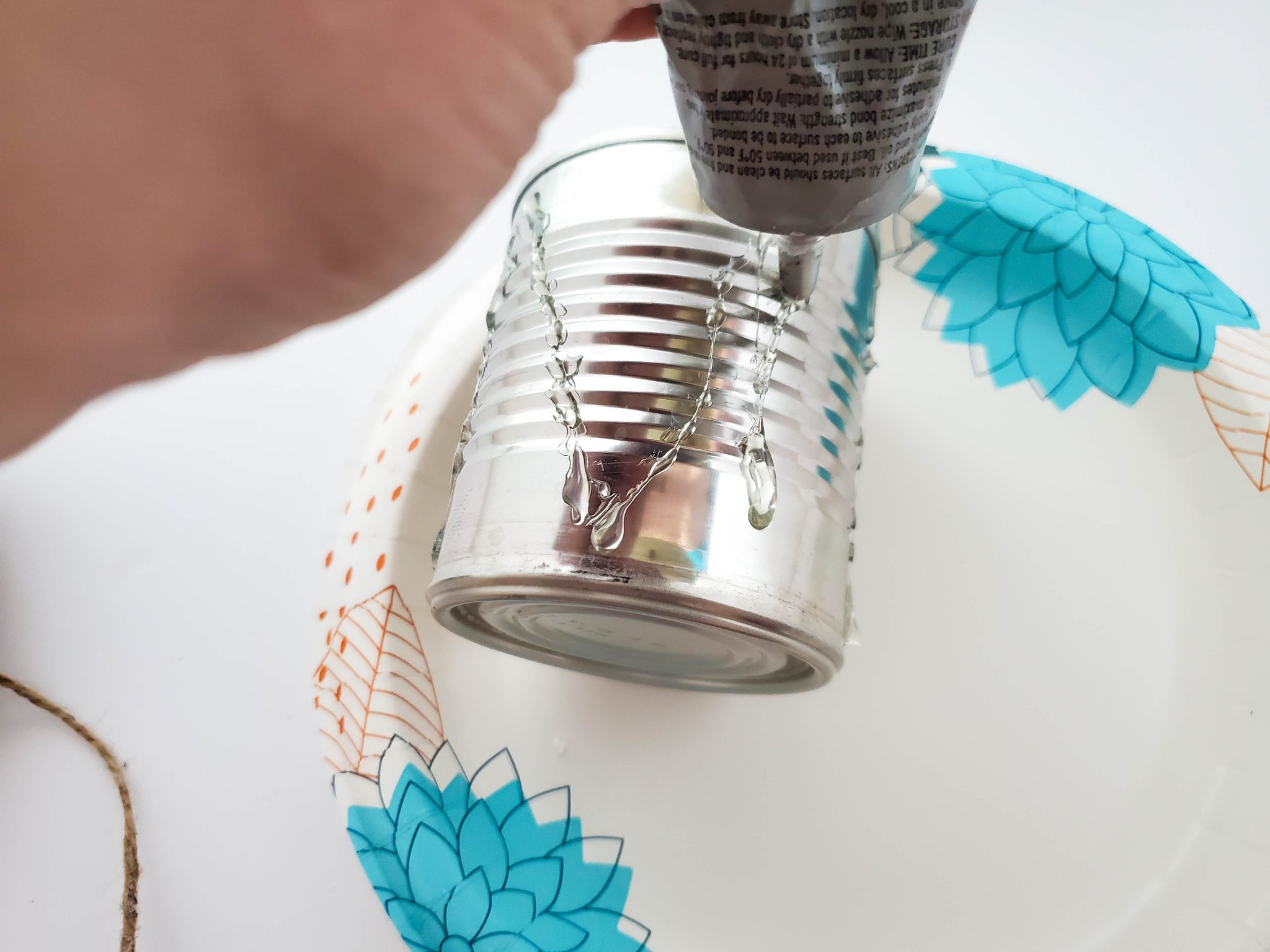 Easy Upcycled Twine and Lace Cans Craft - Sweet Pea