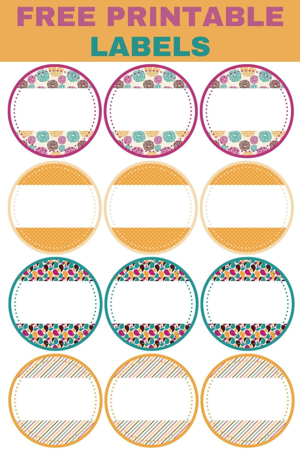 free printable labels for kids