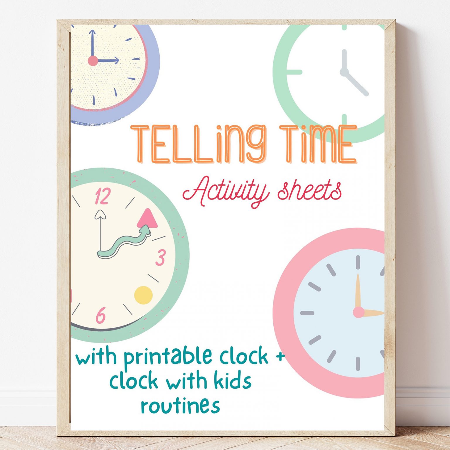 Free Printable Telling Time Activity Sheets - Sweet Pea