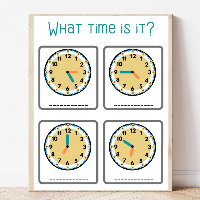 Free Printable Telling Time Activity Sheets - Sweet Pea