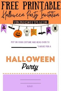 Free Printable Halloween Party Invitation - Sweet Pea