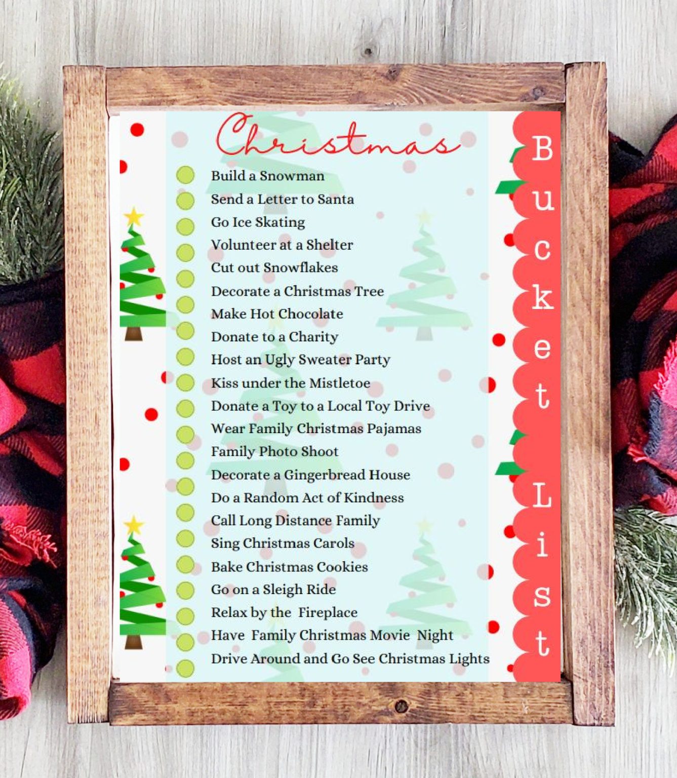 Free Printable Christmas Bucket List - Sweet Pea