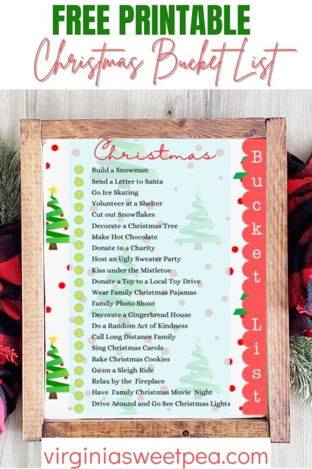 Free Printable Christmas Bucket List - Sweet Pea